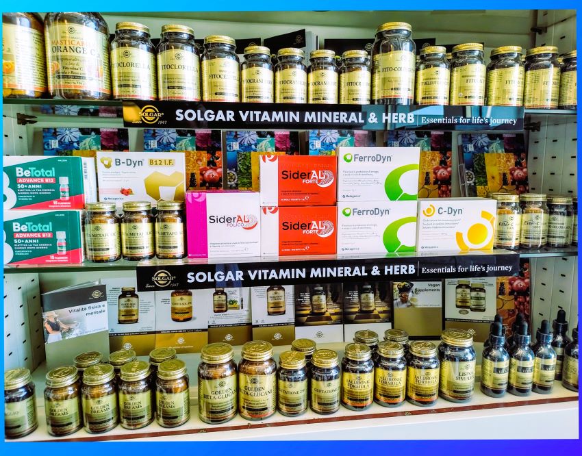 integratori di ferro e vitamine in farmacia pelizzo a Udine